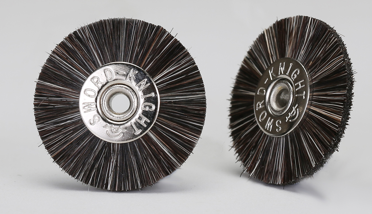 Black-Grey Bristle Ø19-25mm Buffing Wheel