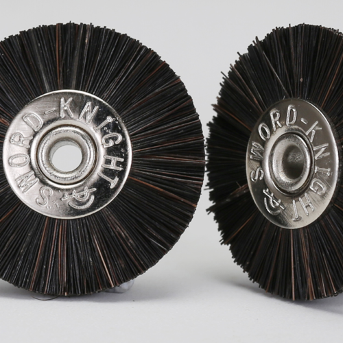 Black & Brown Horse Hair Ø19-25mm Buffing Wheel