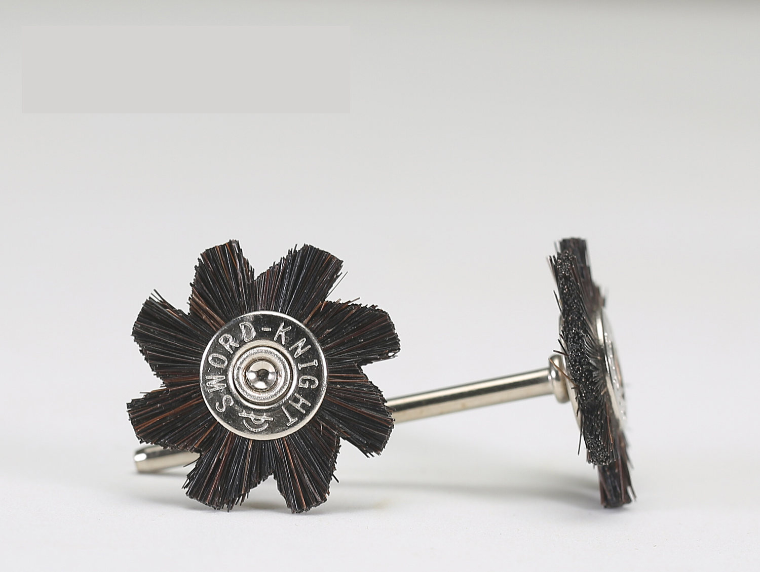 Octagonal Black-Grey Wool Pen Brush Ø19-25mm × 42mm