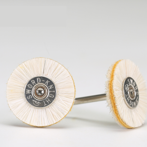 White & Yellow Wool Pen Brush Ø17-22mm × 42mm