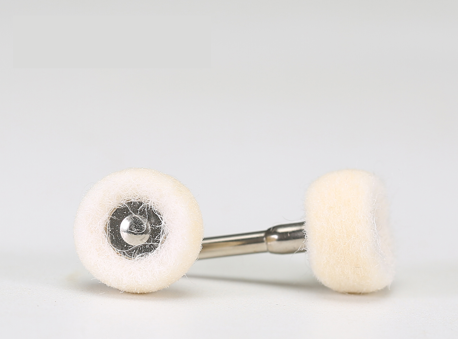 White Wool Felt Pen Brush Ø10.5-12mm × 25mm