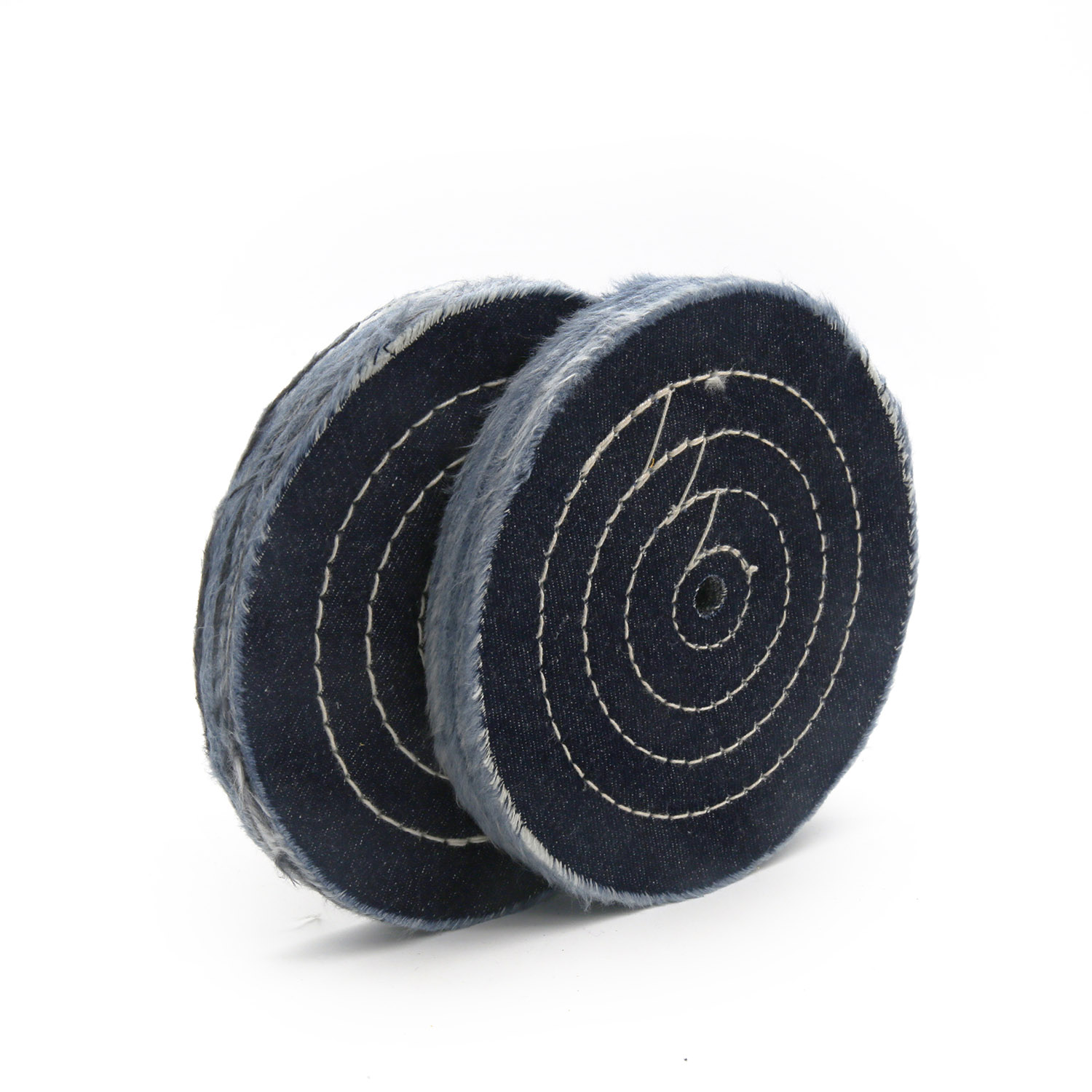 Indigo Denim Buffing Wheel Spiral-Sewn