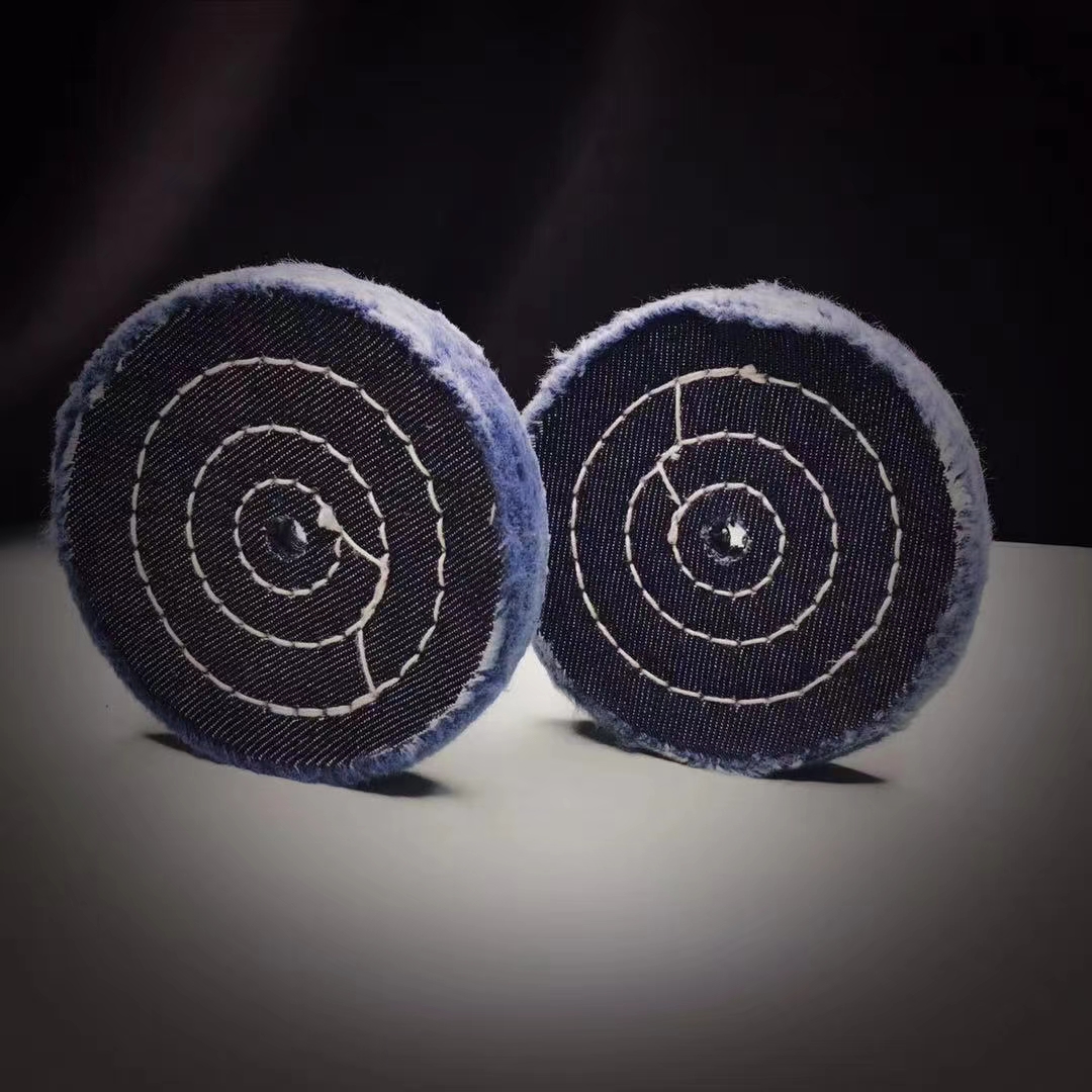 Indigo Denim Buffing Wheel Spiral-Sewn