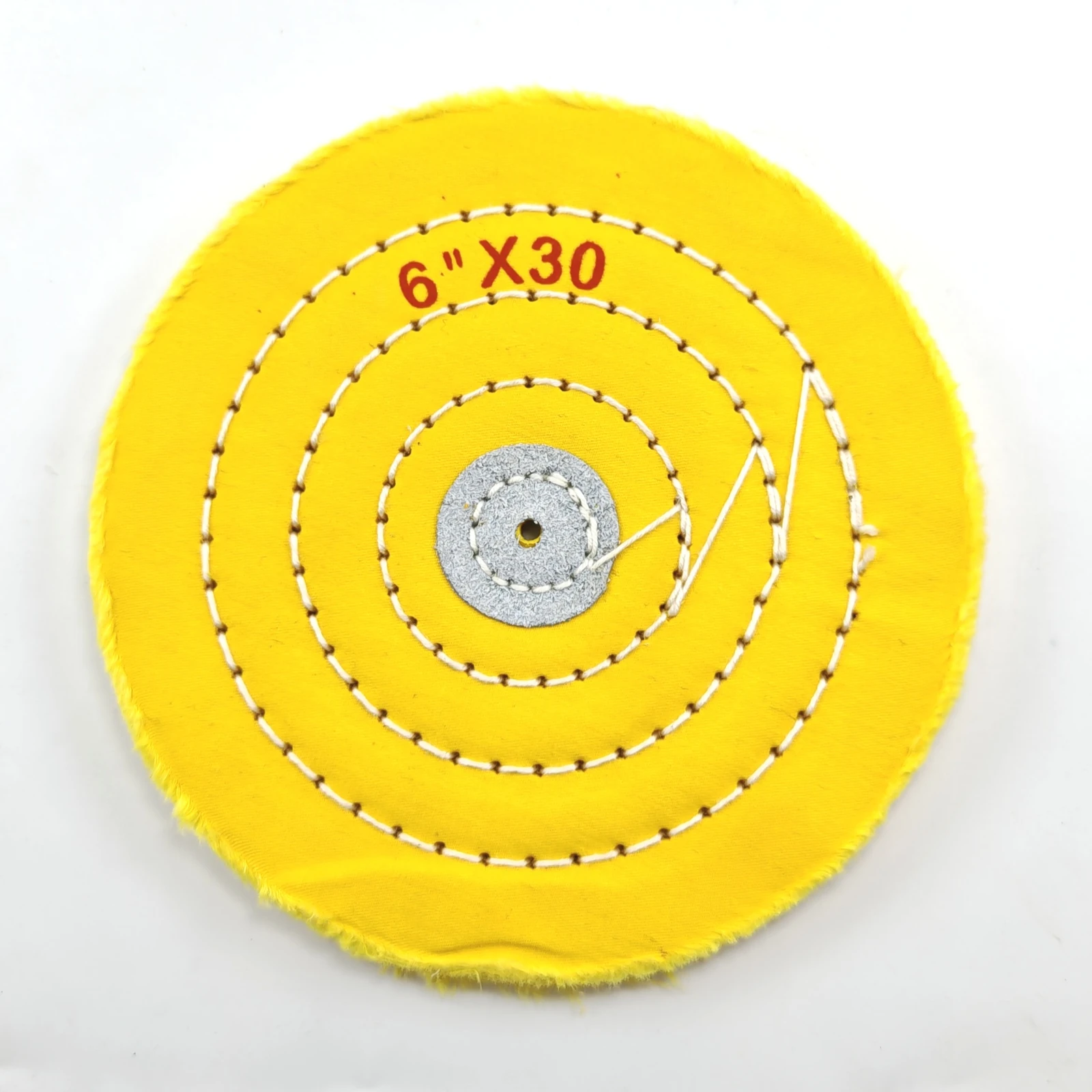 Yellow Cotton Buffing Wheel Size Assortment