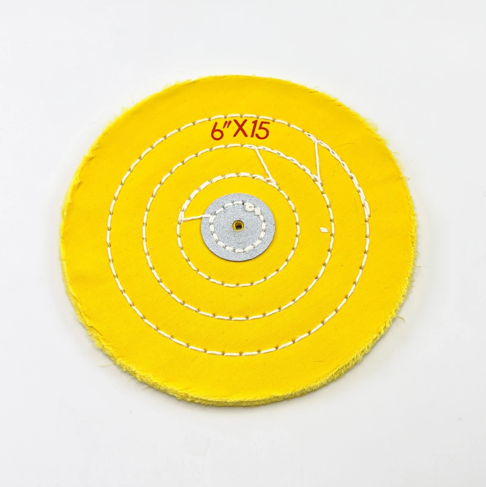 Yellow Cotton Buffing Wheel Size Assortment