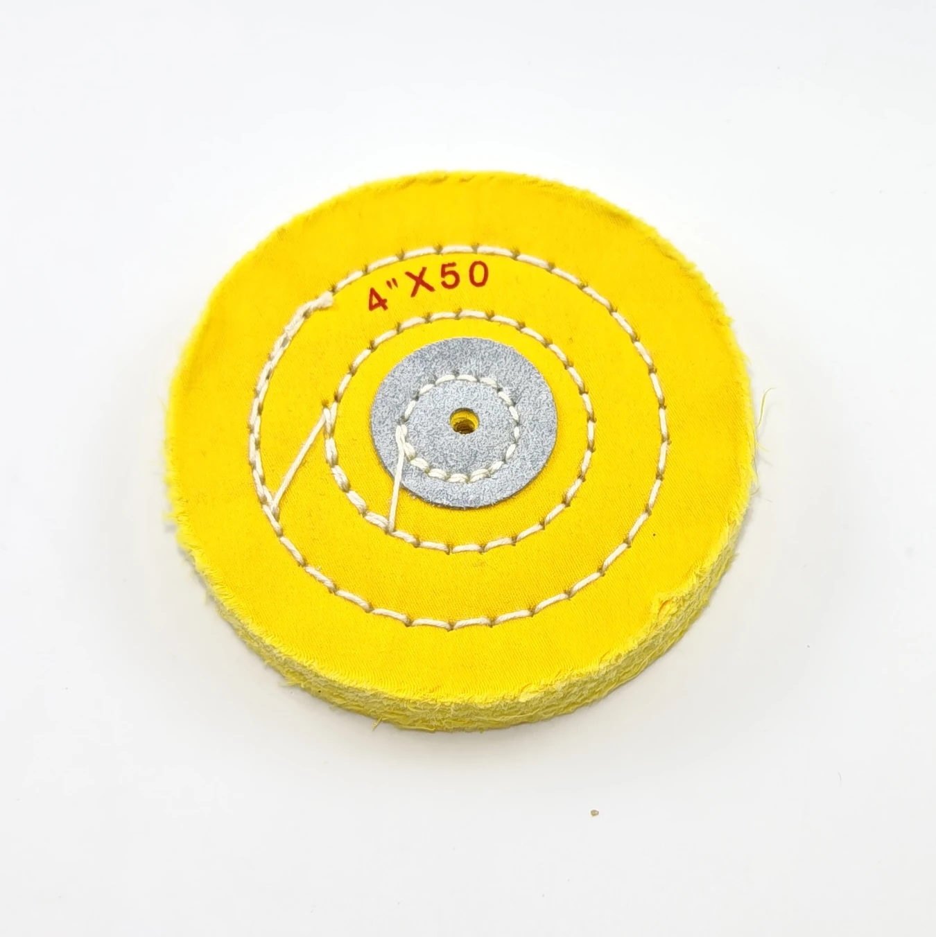 Yellow Cotton Buffing Wheel Size Assortment