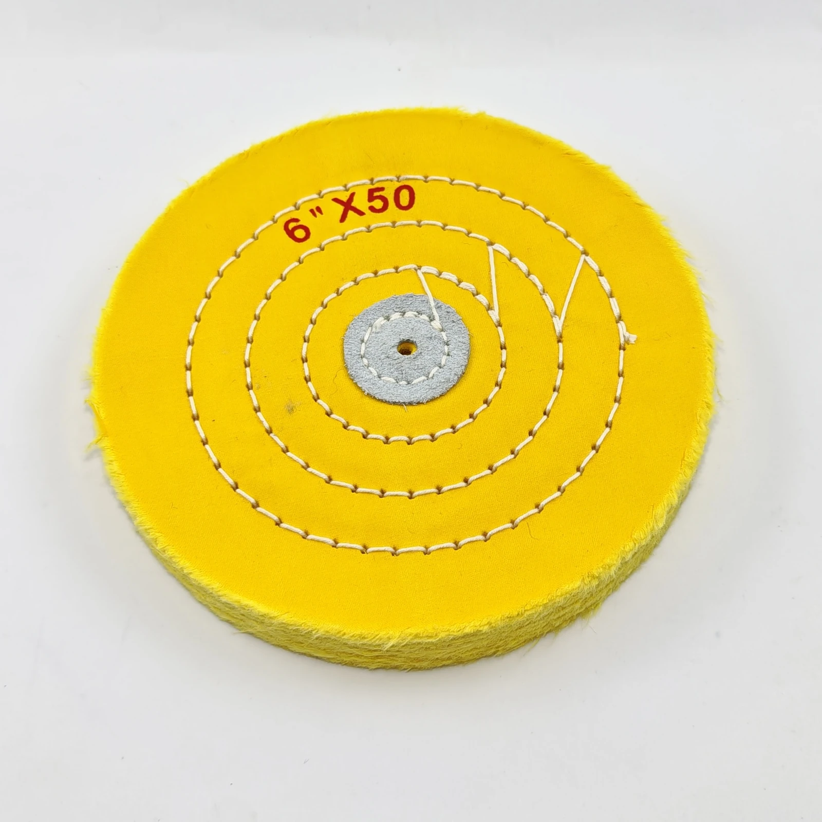 Yellow Cotton Buffing Wheel Size Assortment
